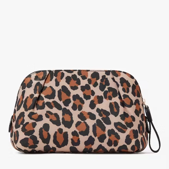 NWT Kate Spade New York Leopard Print Cosmetic bag - Picture 8 of 9
